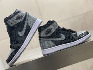 Nike Air Jordan 1 Retro High OG Rebellionaire Black White-Particle Grey Sneaker For Women, Women’s Shoes PR-249389