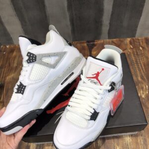 Nike Air Jordan 4 Retro White Cement Sneaker For Women, Women’s Shoes PR-659278