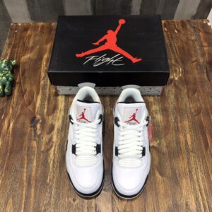 Nike Air Jordan 4 Retro White Cement Sneaker For Women, Women’s Shoes PR-659278