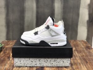 Nike Air Jordan 4 Retro White Cement Sneaker For Women, Women’s Shoes PR-659278