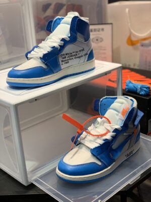 Off-White x Nike Air Jordan 1 Retro High OG UNC Blue For Women, Women’s Shoes PR-585767